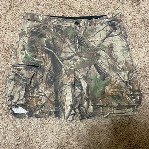 Walls Mens Sz Large Camouflage Hiking Casual Shorts Adjustable Waist 38-40 Cargo